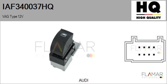 FLAMAR IAF340037HQ - Switch, window regulator car-mod.net