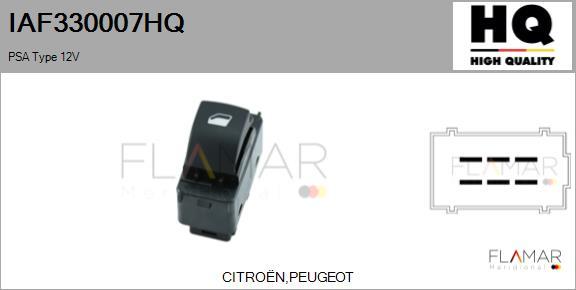 FLAMAR IAF330007HQ - Switch, window regulator car-mod.net