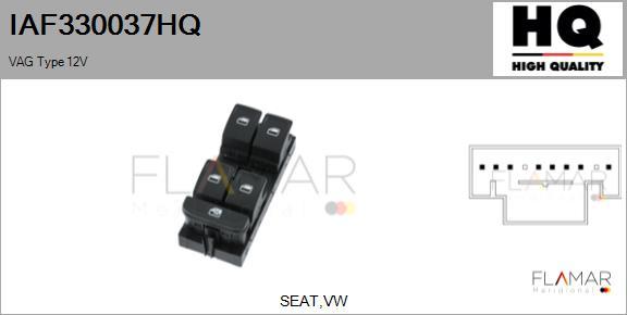 FLAMAR IAF330037HQ - Switch, window regulator car-mod.net