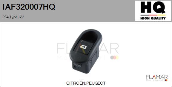 FLAMAR IAF320007HQ - Switch, window regulator car-mod.net