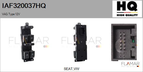 FLAMAR IAF320037HQ - Switch, window regulator car-mod.net