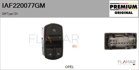 FLAMAR IAF220077GM - Switch, window regulator car-mod.net