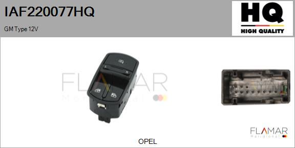 FLAMAR IAF220077HQ - Switch, window regulator car-mod.net