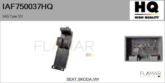 FLAMAR IAF750037HQ - Switch, window regulator car-mod.net