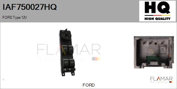 FLAMAR IAF750027HQ - Switch, window regulator car-mod.net