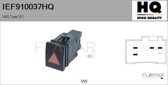 FLAMAR IEF910037HQ - Hazard Light Switch car-mod.net