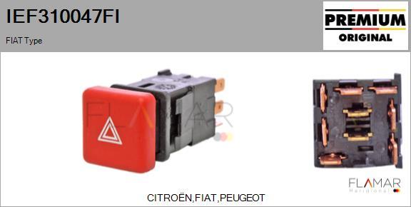 FLAMAR IEF310047FI
 - Hazard Light Switch car-mod.net