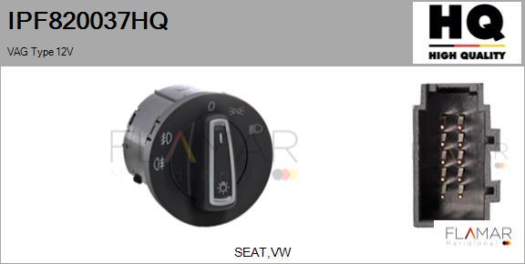 FLAMAR IPF820037HQ - Switch, headlight car-mod.net