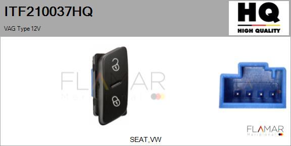 FLAMAR ITF210037HQ - Door lock switch, button car-mod.net