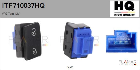 FLAMAR ITF710037HQ - Door lock switch, button car-mod.net