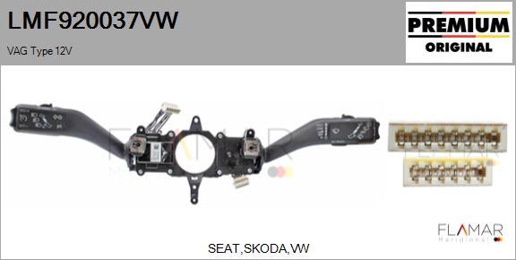 FLAMAR LMF920037VW
 - Steering Column Switch car-mod.net
