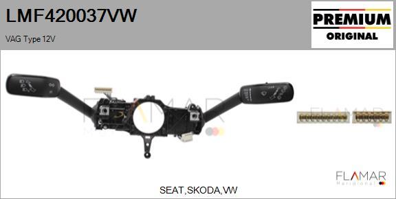 FLAMAR LMF420037VW
 - Steering Column Switch car-mod.net