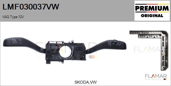 FLAMAR LMF030037VW
 - Steering Column Switch car-mod.net