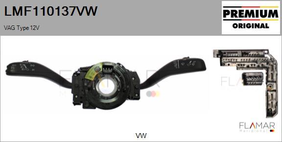 FLAMAR LMF110137VW
 - Steering Column Switch car-mod.net