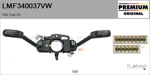 FLAMAR LMF340037VW
 - Steering Column Switch car-mod.net