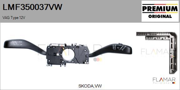FLAMAR LMF350037VW
 - Steering Column Switch car-mod.net