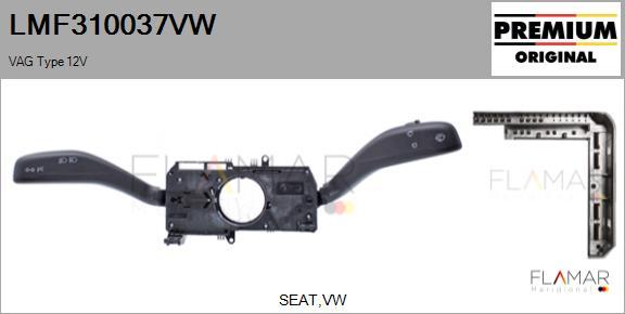 FLAMAR LMF310037VW
 - Steering Column Switch car-mod.net