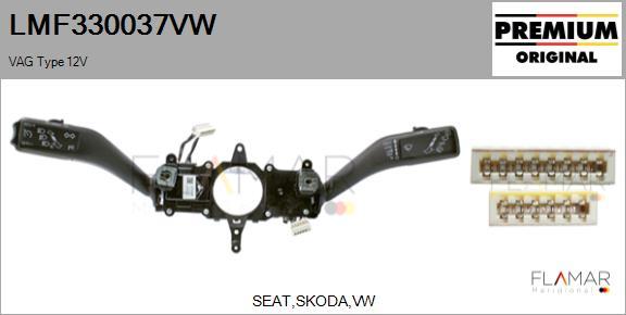 FLAMAR LMF330037VW
 - Steering Column Switch car-mod.net
