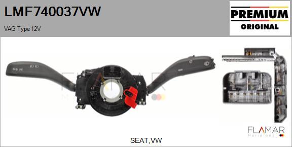 FLAMAR LMF740037VW
 - Steering Column Switch car-mod.net