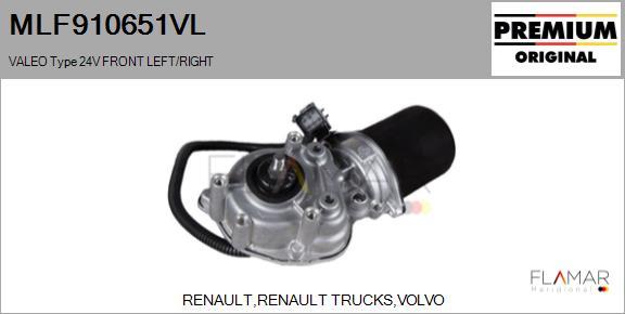 FLAMAR MLF910651VL - Wiper Motor car-mod.net