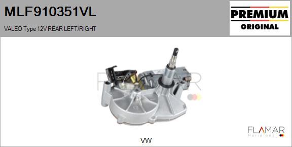 FLAMAR MLF910351VL - Wiper Motor car-mod.net
