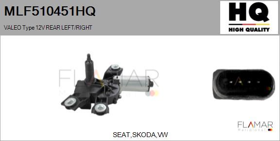 FLAMAR MLF510451HQ - Wiper Motor car-mod.net