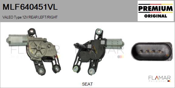 FLAMAR MLF640451VL - Wiper Motor car-mod.net