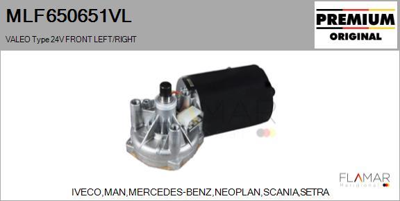 FLAMAR MLF650651VL - Wiper Motor car-mod.net