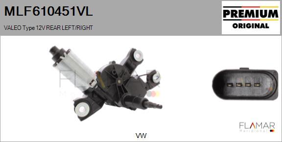 FLAMAR MLF610451VL - Wiper Motor car-mod.net