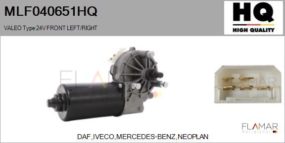FLAMAR MLF040651HQ - Wiper Motor car-mod.net