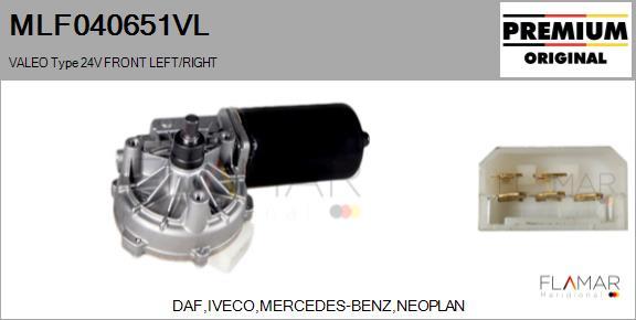 FLAMAR MLF040651VL - Wiper Motor car-mod.net