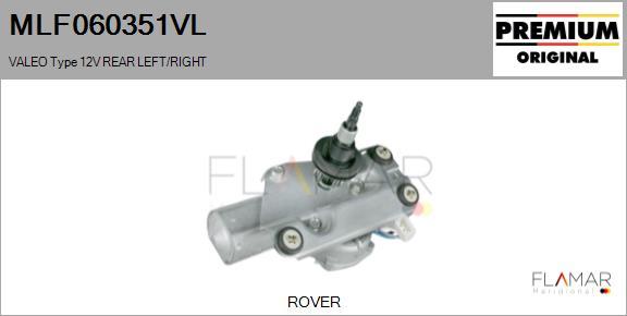 FLAMAR MLF060351VL - Wiper Motor car-mod.net