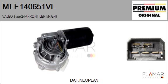 FLAMAR MLF140651VL - Wiper Motor car-mod.net