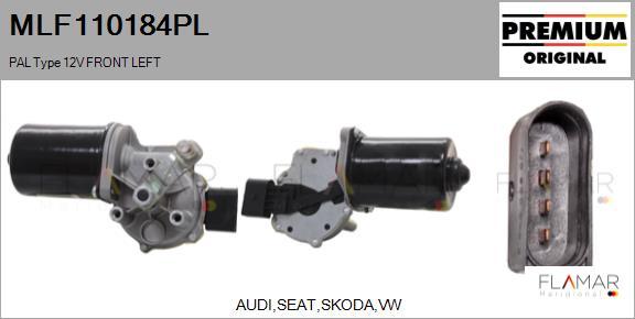 FLAMAR MLF110184PL - Wiper Motor car-mod.net