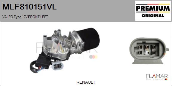FLAMAR MLF810151VL - Wiper Motor car-mod.net