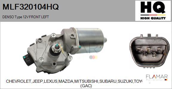 FLAMAR MLF320104HQ - Wiper Motor car-mod.net