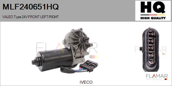 FLAMAR MLF240651HQ - Wiper Motor car-mod.net
