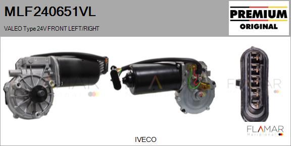 FLAMAR MLF240651VL - Wiper Motor car-mod.net