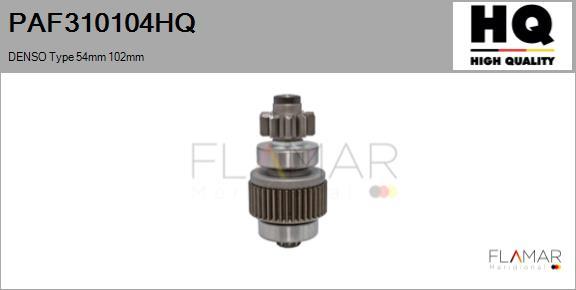 FLAMAR PAF310104HQ
 - Bendix, starter pinion car-mod.net