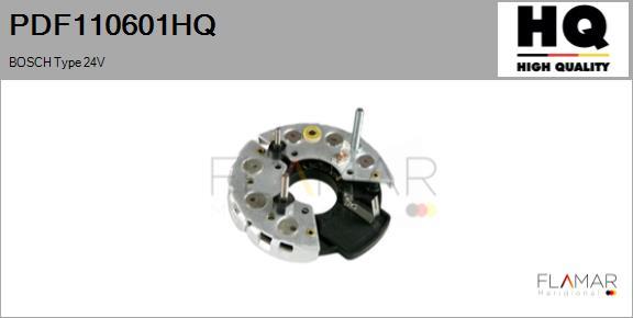 FLAMAR PDF110601HQ - Rectifier, alternator car-mod.net