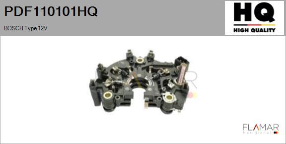 FLAMAR PDF110101HQ - Rectifier, alternator car-mod.net
