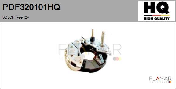 FLAMAR PDF320101HQ - Rectifier, alternator car-mod.net