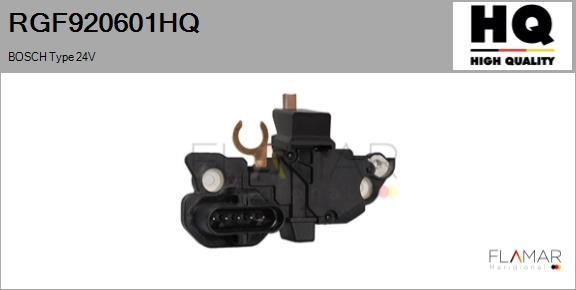 FLAMAR RGF920601HQ - Voltage regulator, alternator car-mod.net