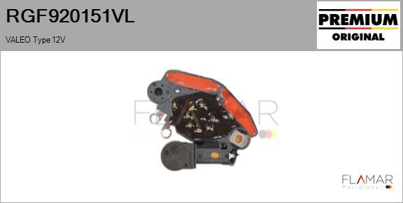 FLAMAR RGF920151VL - Voltage regulator, alternator car-mod.net
