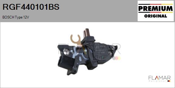 FLAMAR RGF440101BS - Voltage regulator, alternator car-mod.net