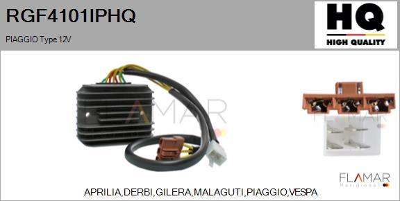 FLAMAR RGF4101IPHQ - Voltage regulator, alternator car-mod.net