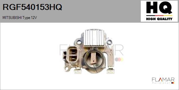 FLAMAR RGF540153HQ - Voltage regulator, alternator car-mod.net