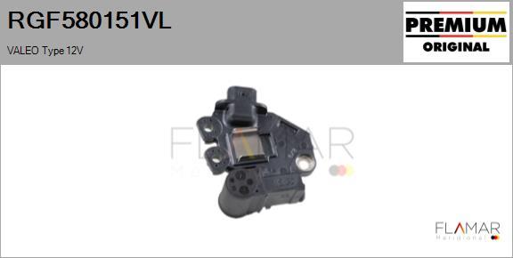 FLAMAR RGF580151VL - Voltage regulator, alternator car-mod.net