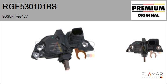 FLAMAR RGF530101BS - Voltage regulator, alternator car-mod.net
