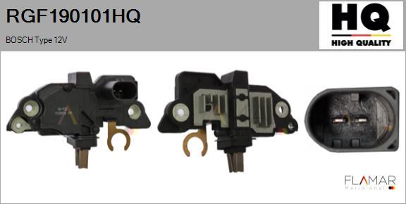 FLAMAR RGF190101HQ
 - Voltage regulator, alternator car-mod.net